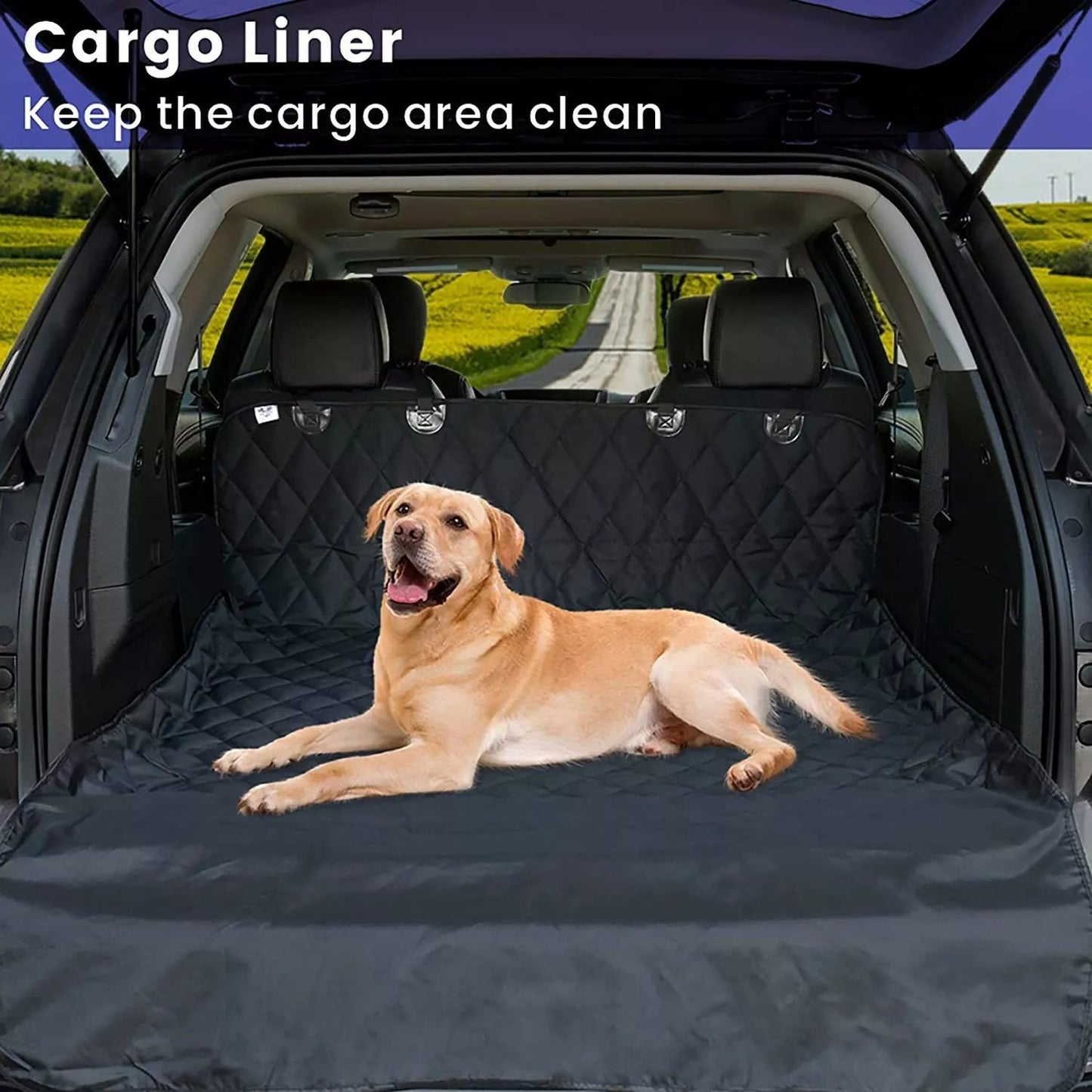 Foldable Pet Car Back Seat Cushion Cover