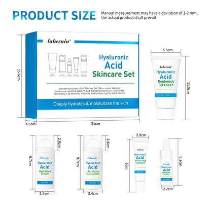 Hyaluronic Acid Skin Care Set Facial Dry Hydrating