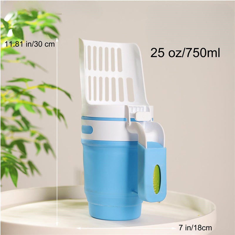 Litter Scoop & Waste Bin With Refill Bags